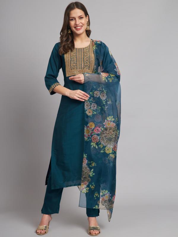 VP 9344 Anarkali Suit Set with Dupatta Ethnic Sets